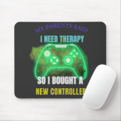 Lustiges Gamer-Zitat Controller Grafik-Mauspad Mousepad (Mit Mouse)