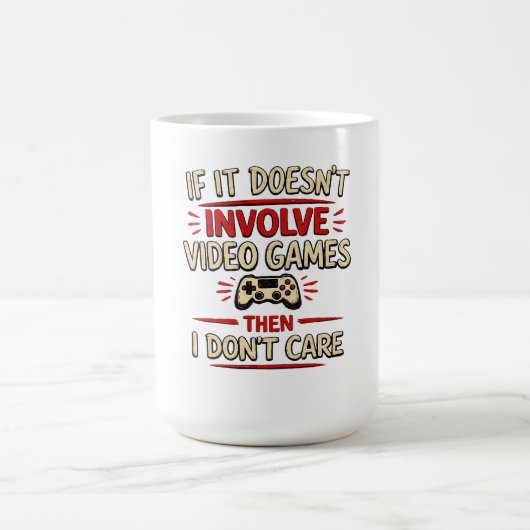 Lustiges Gamer-Zitat Videospiele Controller Kunst Kaffeetasse (Mittel)