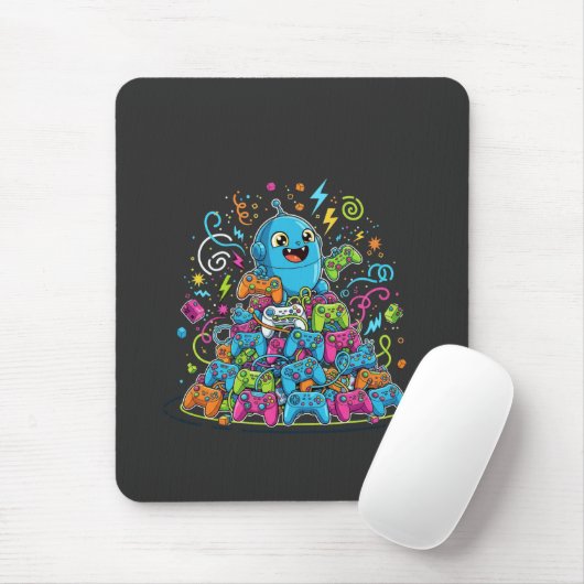 Lustiges Gaming hört nie auf Mousepad (Mit Mouse)