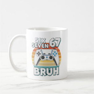 Lustiges Gaming Six Seven 67 Bruh Gamer Boy für Mä Kaffeetasse
