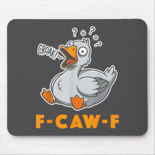 Lustiges Gänse-Meme-T-Shirt Witz Vogel Humor Sloga Mousepad