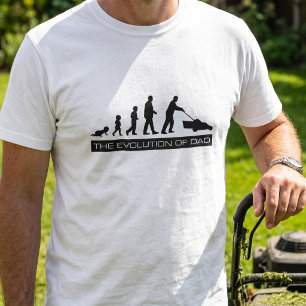 Lustiges Gartener-T-Shirt - Die Evolution von Papa T-Shirt