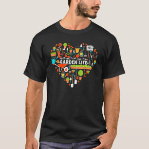 Lustiges Gartenleben Herz Gartenliebhaber Gärtner T-Shirt