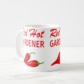 Lustiges Gartenshirt Geschenk Heiß Kaffeetasse (Vorderseite Links)