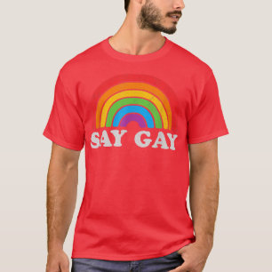 Lustiges Gay Pride Vintage Regenbogen Lgbt Monat T T-Shirt