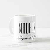 Lustiges gealtert zur Perfektion Kaffeetasse (Vorderseite Links)