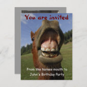 Lustiges Geburtstags-Party laden das Einladung (Vorne/Hinten)