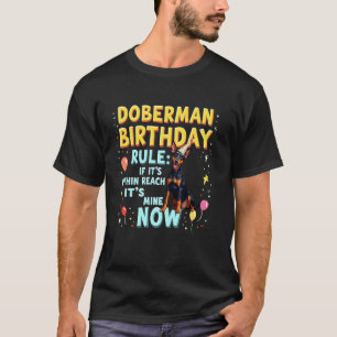 Lustiges Geburtstagsgeschenk Dobermann Pinscher Hu T-Shirt