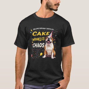 Lustiges Geburtstagsgeschenk English Bulldog Hund T-Shirt