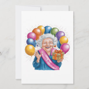 Lustiges Geburtstagsgeschenk für Nana Dankeskarte