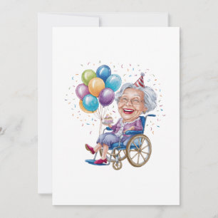 Lustiges Geburtstagsgeschenk für Oma für ältere Ta Dankeskarte