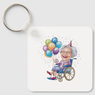 Lustiges Geburtstagsgeschenk für Oma für ältere Ta Schlüsselanhänger