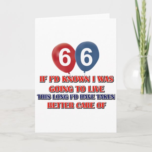 Lustige 66 Geburtstags Karten Zazzle.de