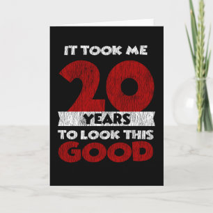 Lustiges Geburtstagsgeschenk zum 20. Geburtstag Vi Karte