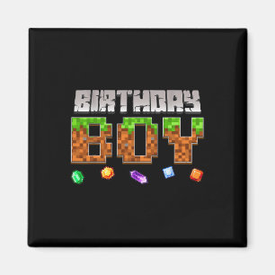 Lustiges Geburtstagsvideo-Spiel Pixel-Gamer-Junge  Magnet