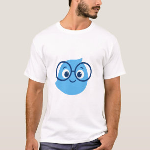 Lustiges Geeky Smiley-Gesicht T-Shirt für Männer –
