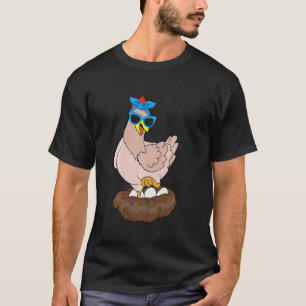 Lustiges Geflügel Vogel Tier Farmer Bandana Sonnen T-Shirt