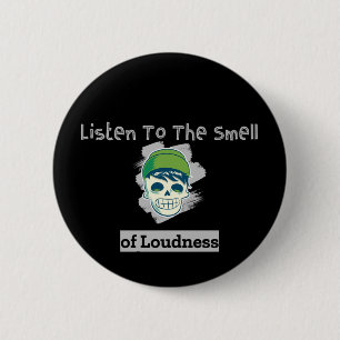 Lustiges Gehirndesign Button
