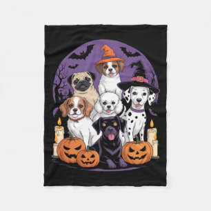 Lustiges Geisterhund Halloween-Shirt Halloween Hun Fleecedecke