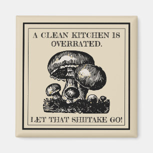 Lustiges gelassen, dass Shiitake Magnet