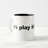 Lustiges gelassen uns es spielen durch zweifarbige tasse (Vorderseite Links)