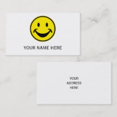 Lustiges Gelb + Ihr backg. u. Ideen Visitenkarte (Vorne/Hinten)