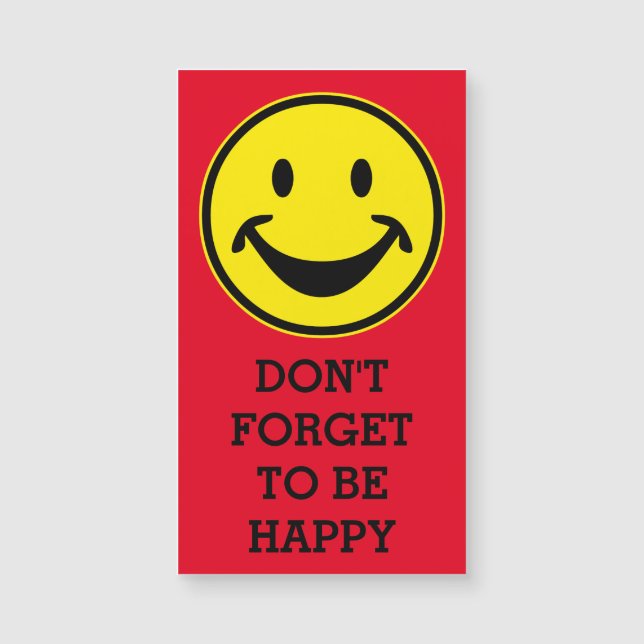 Lustiges Gelb + Ihr Hintergrund u. Redewendungen Magnetkarte (Vorderseite)