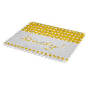 Lustiges gelbes ducky Schneidebrett