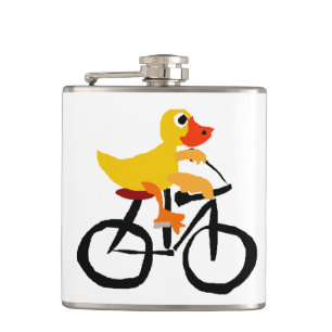Lustiges gelbes Enten-Reitfahrrad Flachmann