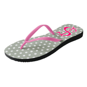 Lustiges Geld Rosa Dollarzeichen Punktdruck Flip F Badesandalen