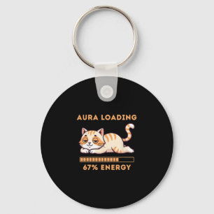 Lustiges Gen Z Meme 67 Katzen-Aura Katze lädt 67 P Schlüsselanhänger