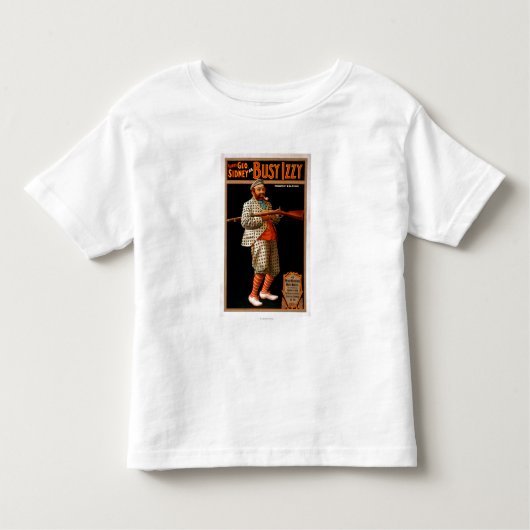 Lustiges Geo. Sidney als beschäftigtes Izzy Kleinkind T-shirt (Vorderseite)