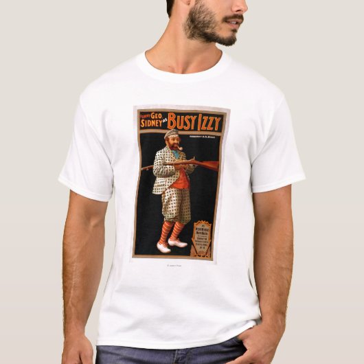 Lustiges Geo. Sidney als beschäftigtes Izzy T-Shirt (Vorderseite)