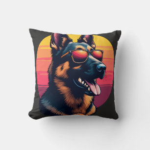 Lustiges German Shepherd Hund Design Art Kostüm Ou Kissen