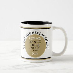Lustiges Geschenk~ Bionischer Hüftersatz Becher Zweifarbige Tasse