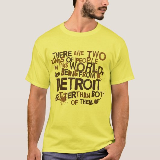 (Lustiges) Geschenk Detroits T-Shirt (Vorderseite)
