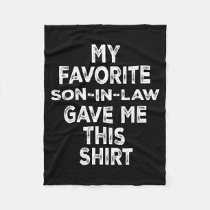 Lustiges Geschenk Familie Mein Lieblings Schwieger Fleecedecke