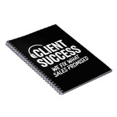 Lustiges Geschenk für Client Success Manager Notizblock (Rechte Seite)