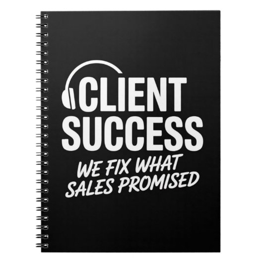 Lustiges Geschenk für Client Success Manager Notizblock (Vorderseite)