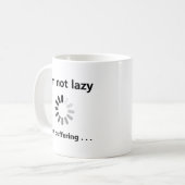 Lustiges Geschenk für Coder | Anpassbarer Lade-Spr Kaffeetasse (Vorderseite Links)