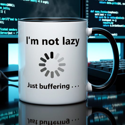 Lustiges Geschenk für Coder | Anpassbarer Lade-Spr Kaffeetasse