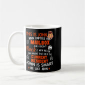 Lustiges Geschenk für den Briefträger Kaffeetasse (Links)