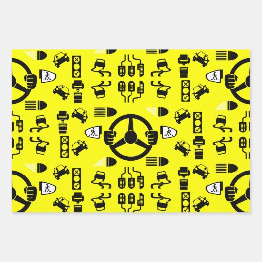 Lustiges Geschenk für Fahrlehrer Geschenkpapier Set (Vorderseite 3)