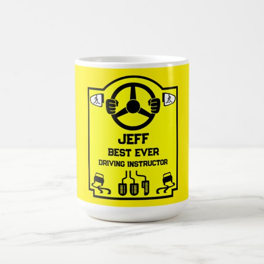 Lustiges Geschenk für Fahrlehrer Kaffeetasse (Mittel)