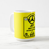 Lustiges Geschenk für Fahrlehrer Kaffeetasse (Vorderseite Links)