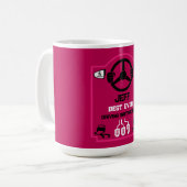 Lustiges Geschenk für Fahrlehrer Kaffeetasse (Vorderseite Links)