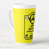 Lustiges Geschenk für Fahrlehrer Milchtasse (Linke Ecke)