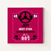 Lustiges Geschenk für Fahrlehrer Notizblock (Rückseite)
