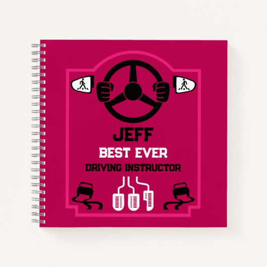 Lustiges Geschenk für Fahrlehrer Notizblock (Vorderseite)