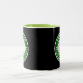 Lustiges Geschenk für Golf-Fans Zweifarbige Tasse (Mittel)
